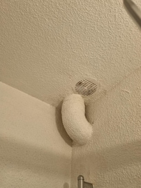 Bouche d'aération cuisine bouchée