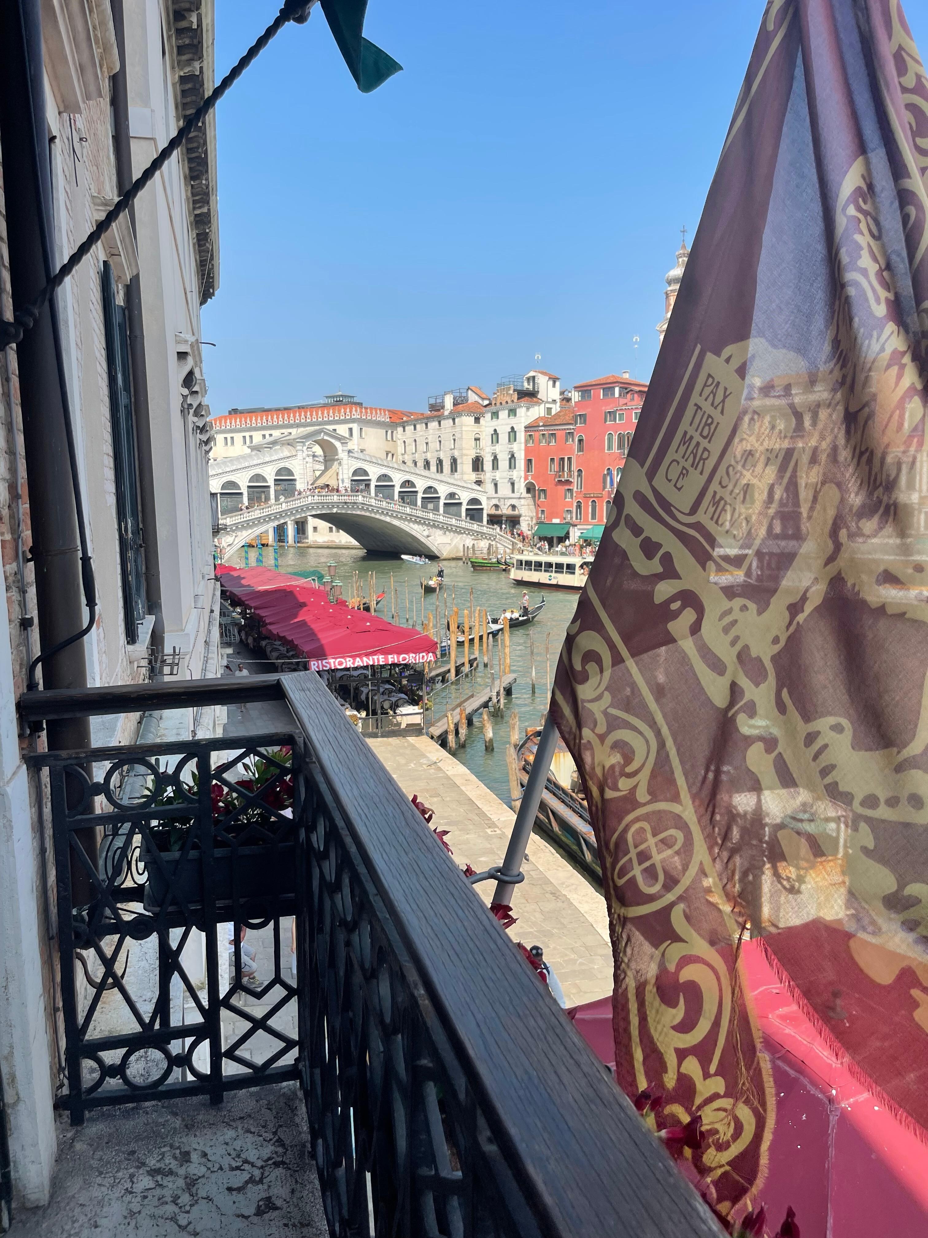 View from balcony of hotel 