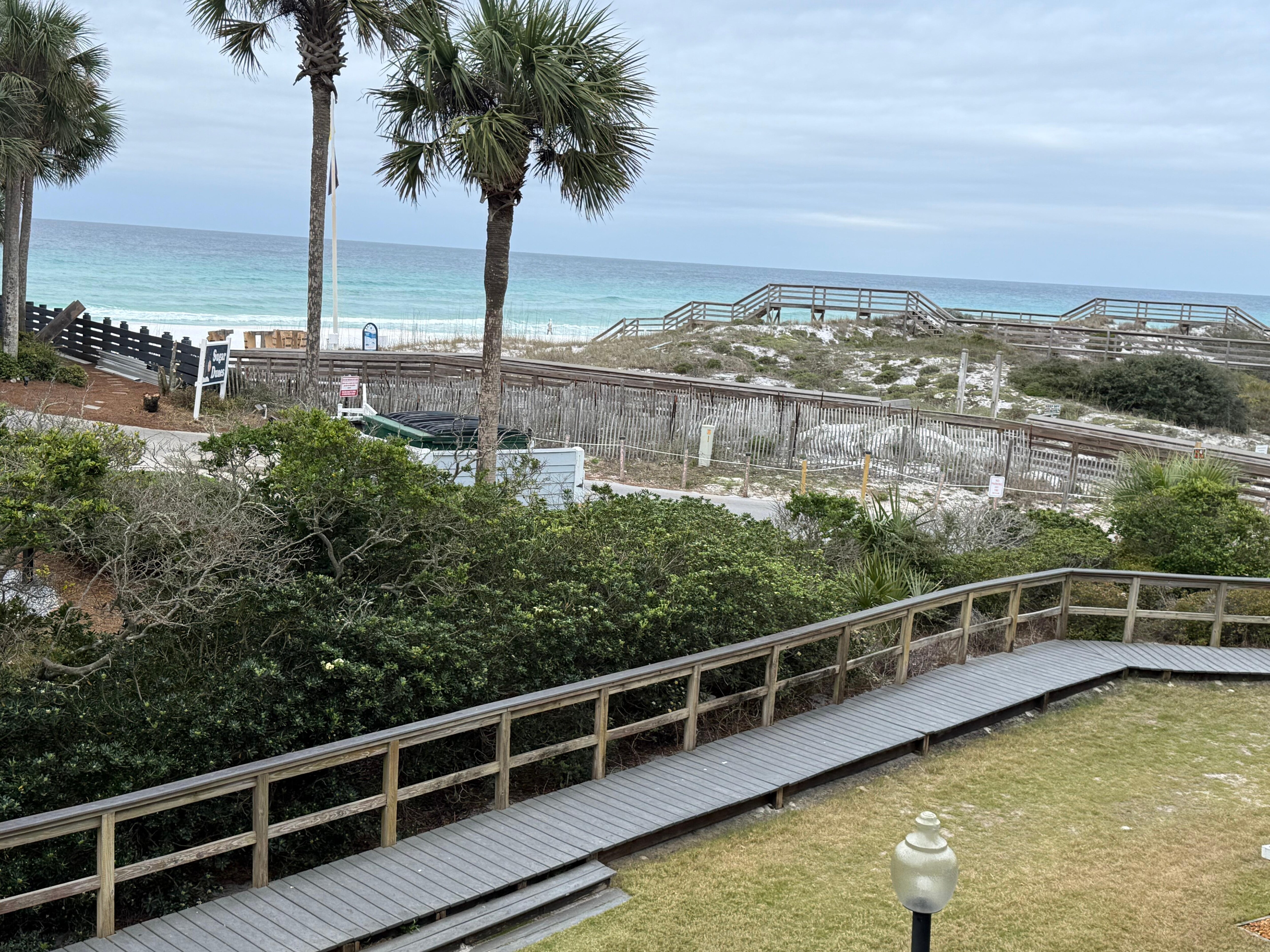 The view from the balcony 