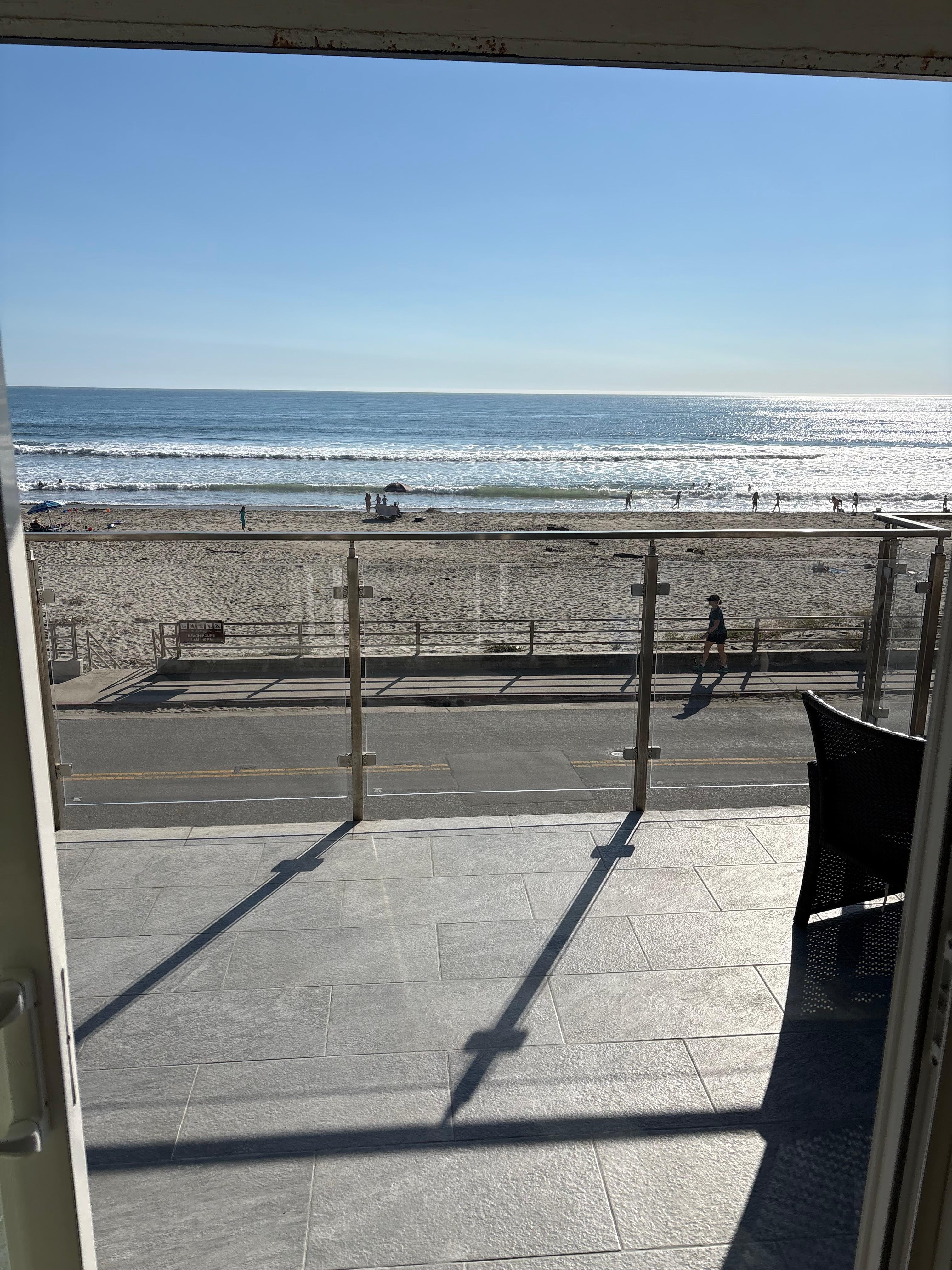 Sand/ocean from top deck