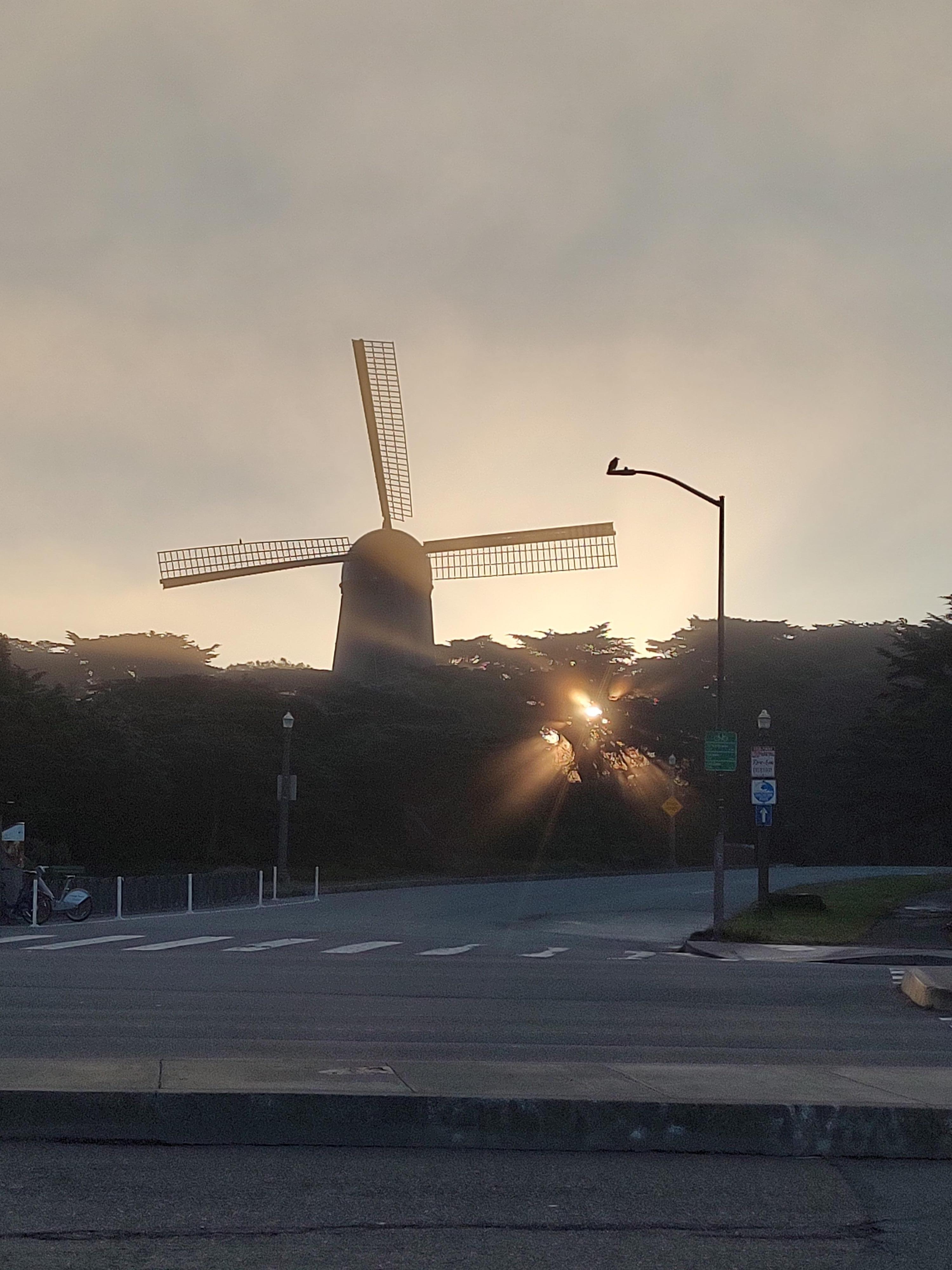 Windmill in Golden Gate Park across the street from the hotel