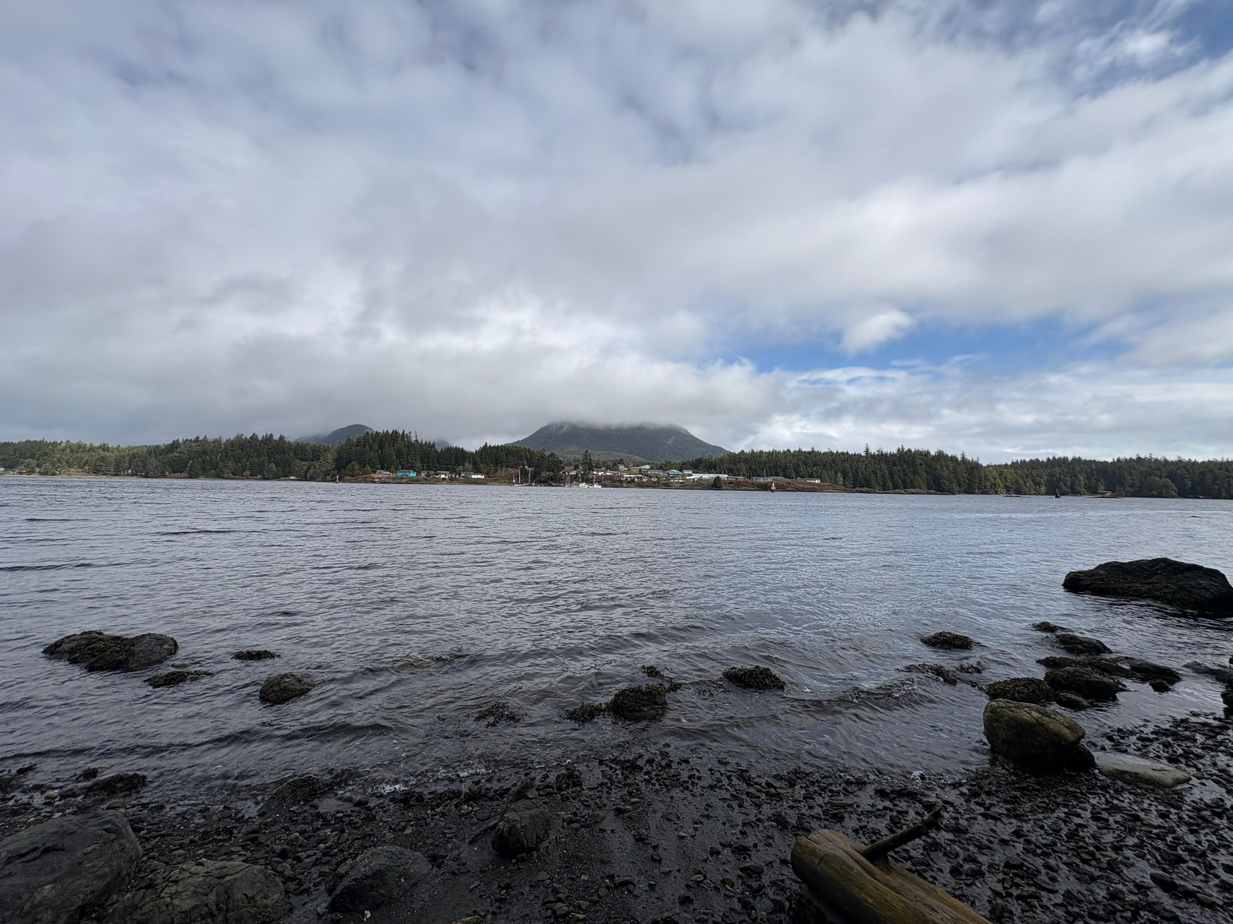 Beachfront just steps from cabin