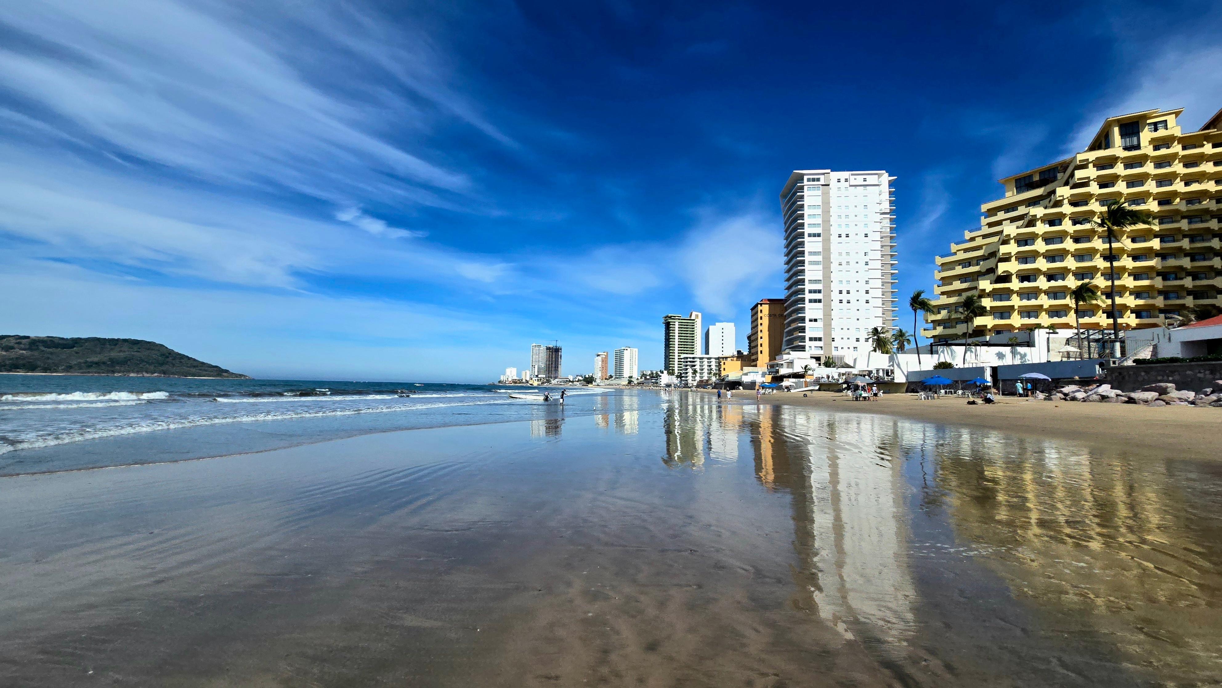 Looking north from the hotel