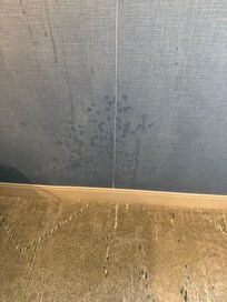 water coming through the wall