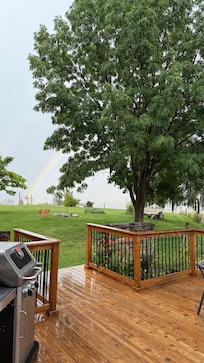 Hammock in backyard was awesome