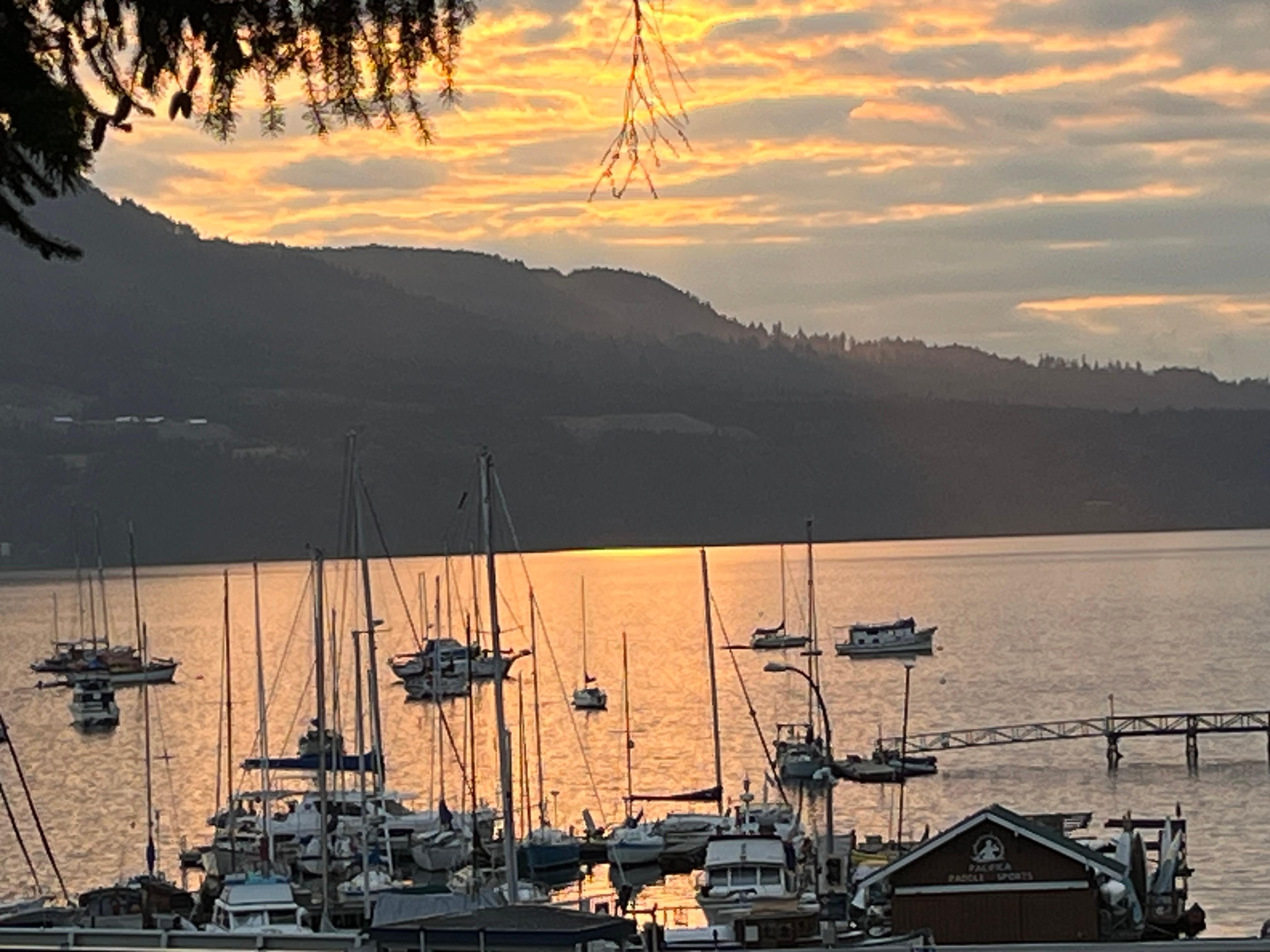 Sunset from our patio! Perfect!!