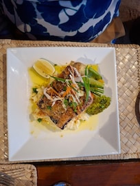 Delicious food served