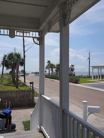 View from front porch of house