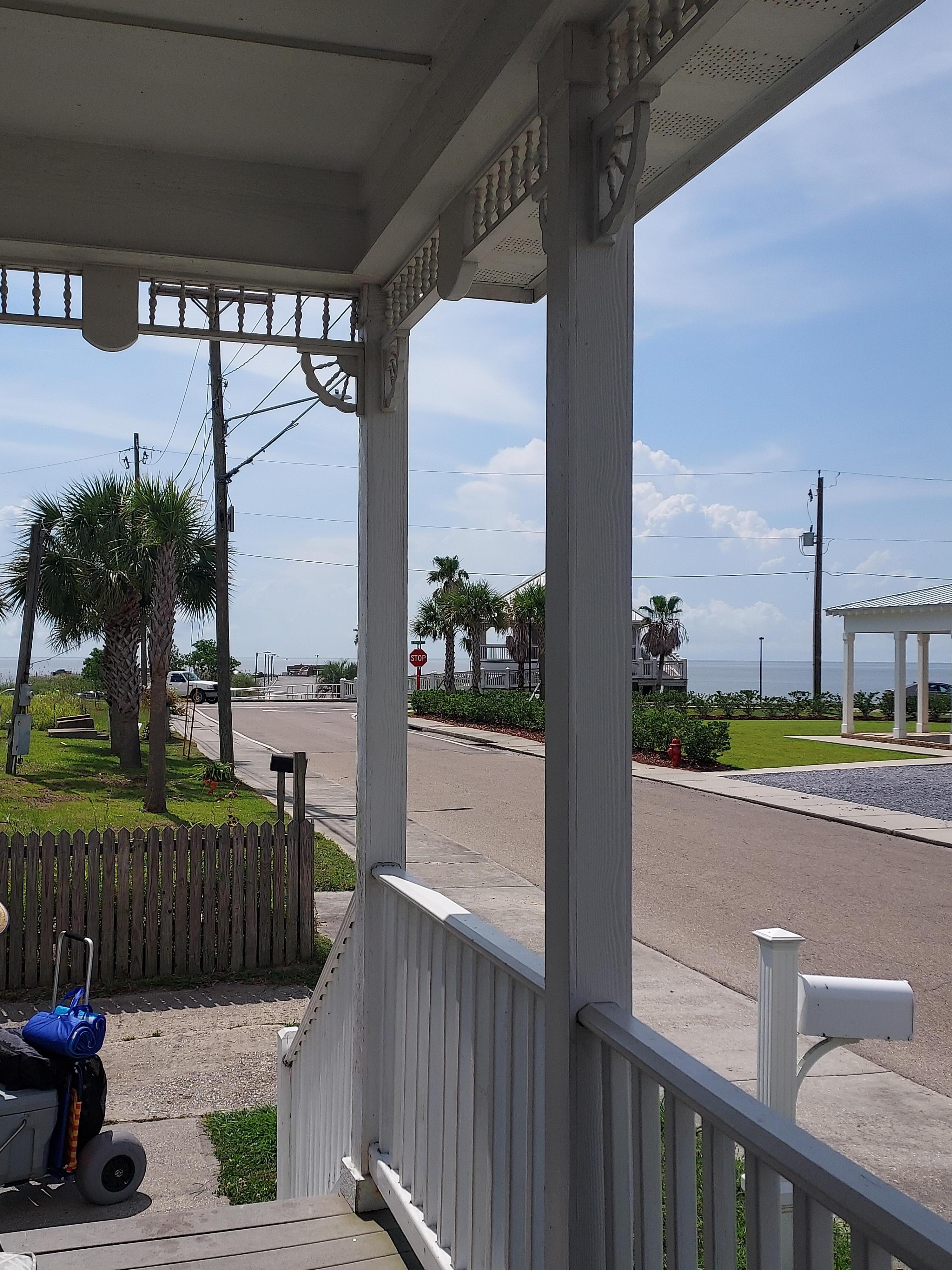 View from front porch of house