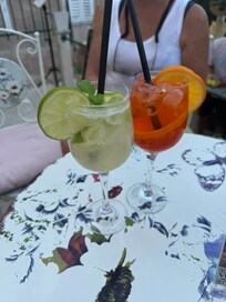 Refreshments at cafe