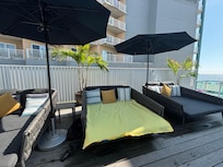 Lounge by pool.