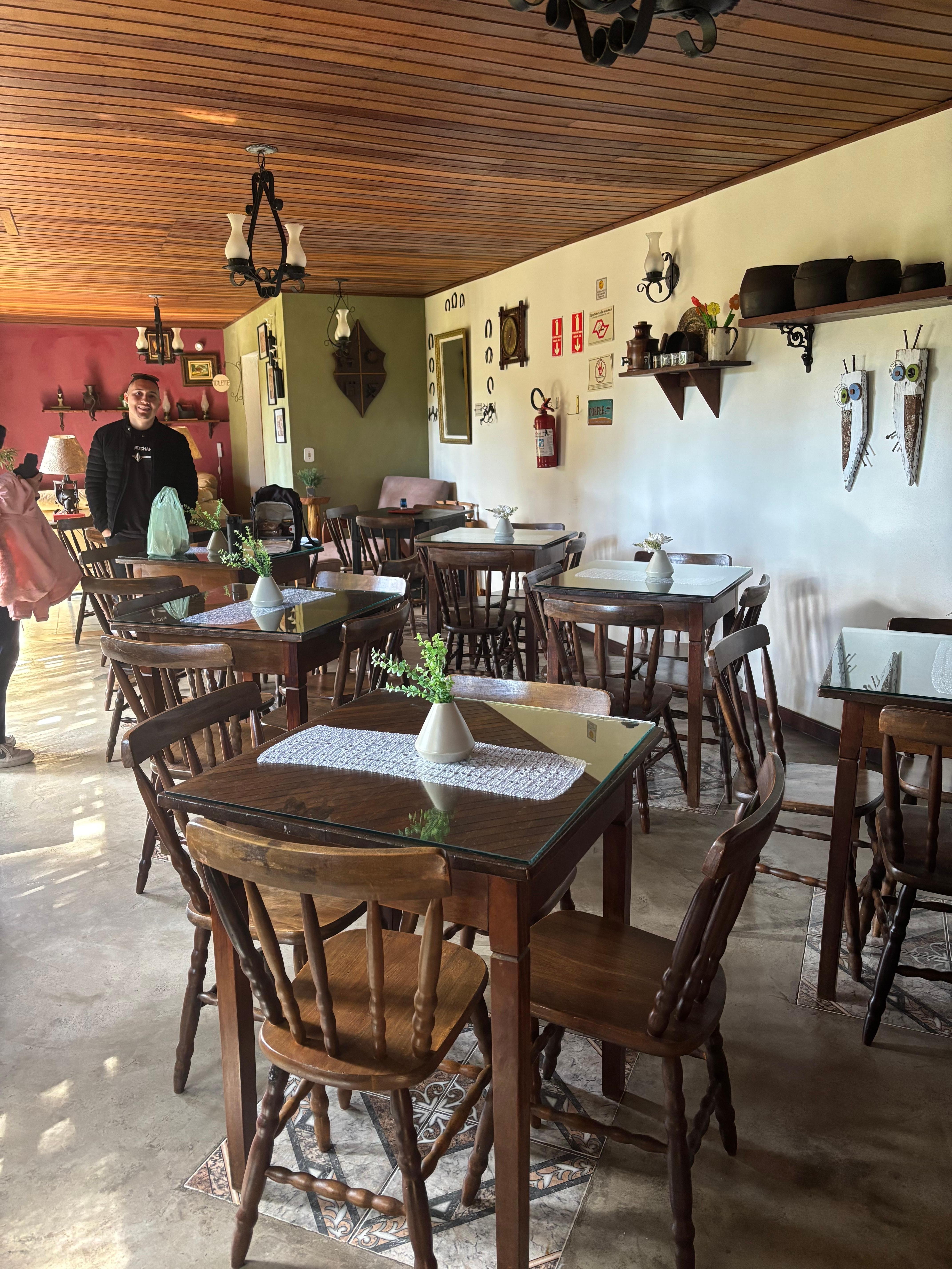 Espaço para realizar refeições. Relaxar 