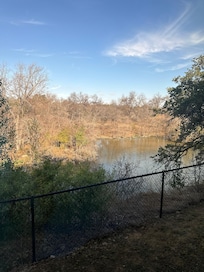 View of Brushy Creek from patio