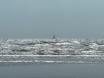 Zoom in photo from just outside the condo door.