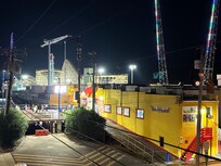 The view to the boardwalk entrance