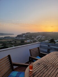 Blick vom Balkon Richtung Foz do Arelho
