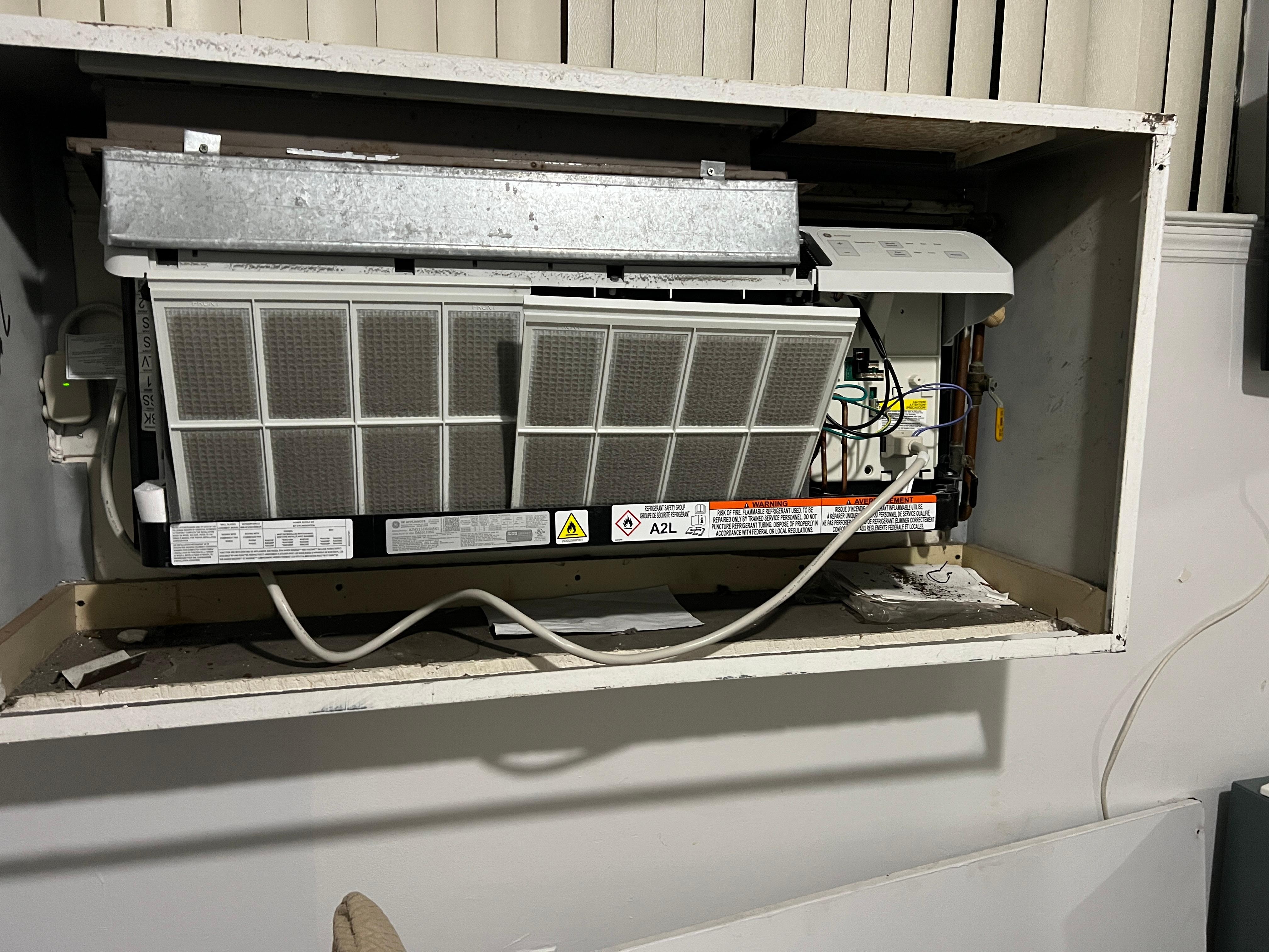 This is another view of one of the two heaters with broken filters