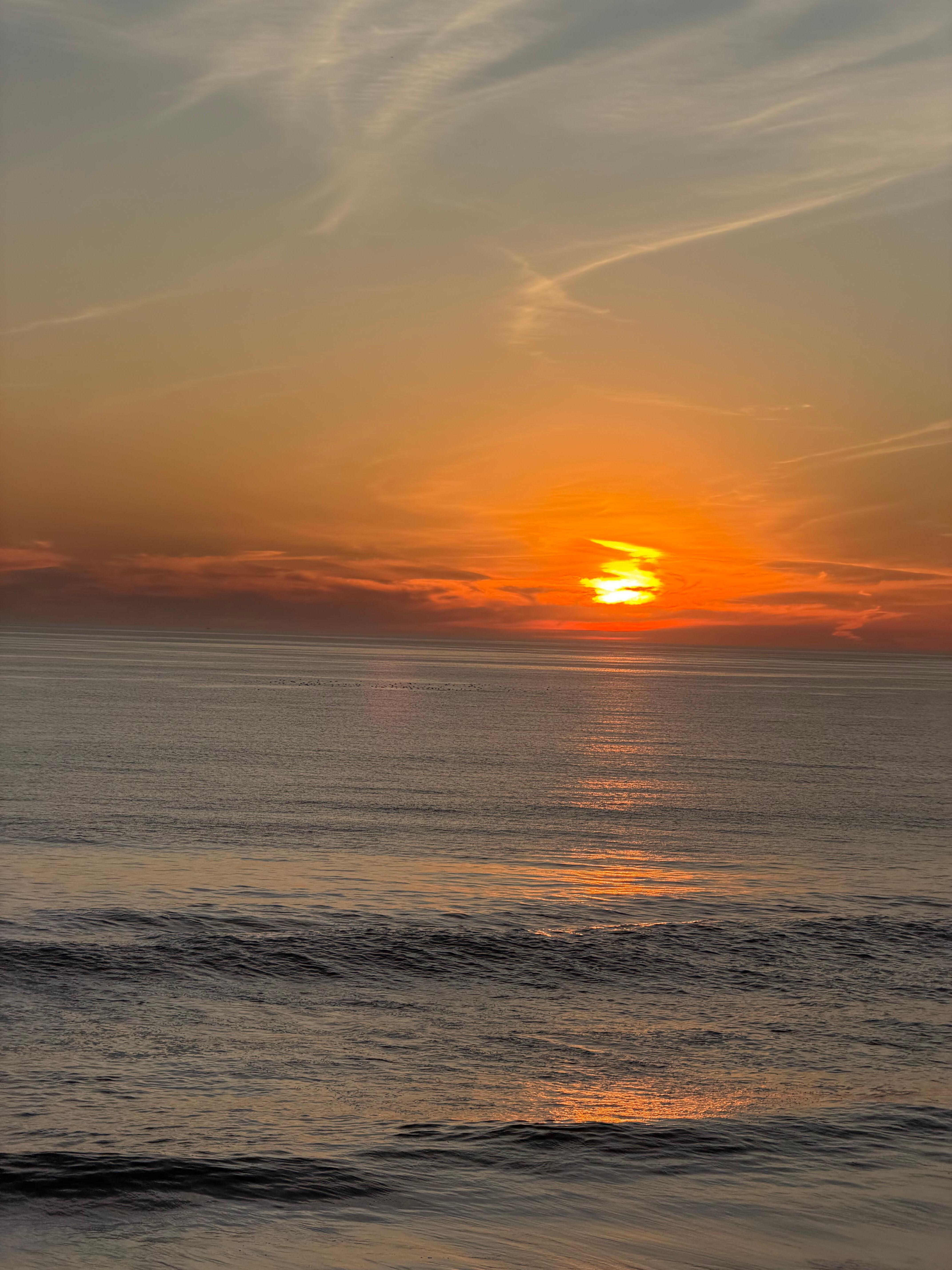Sunset from the private balcony.