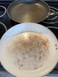 Skillets for cooking our food.
