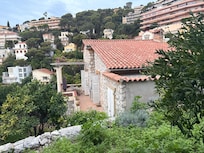 View of home from the terraced garden.
