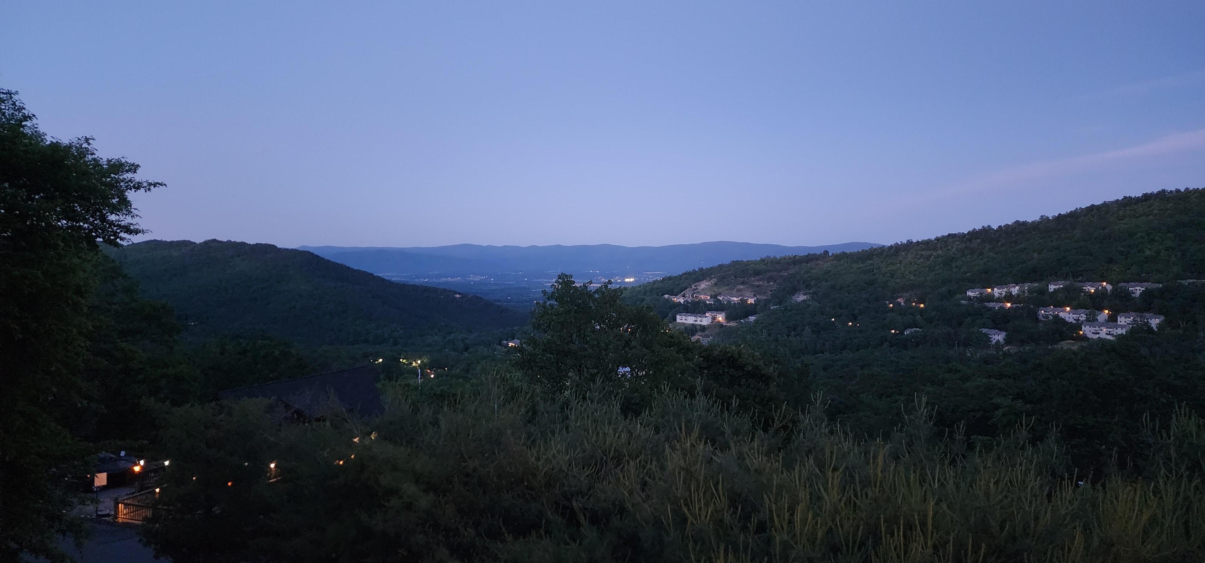 Evening sunset view