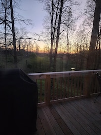 Beautiful sunrise on the deck!