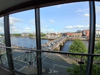 The daytime view from the balcony