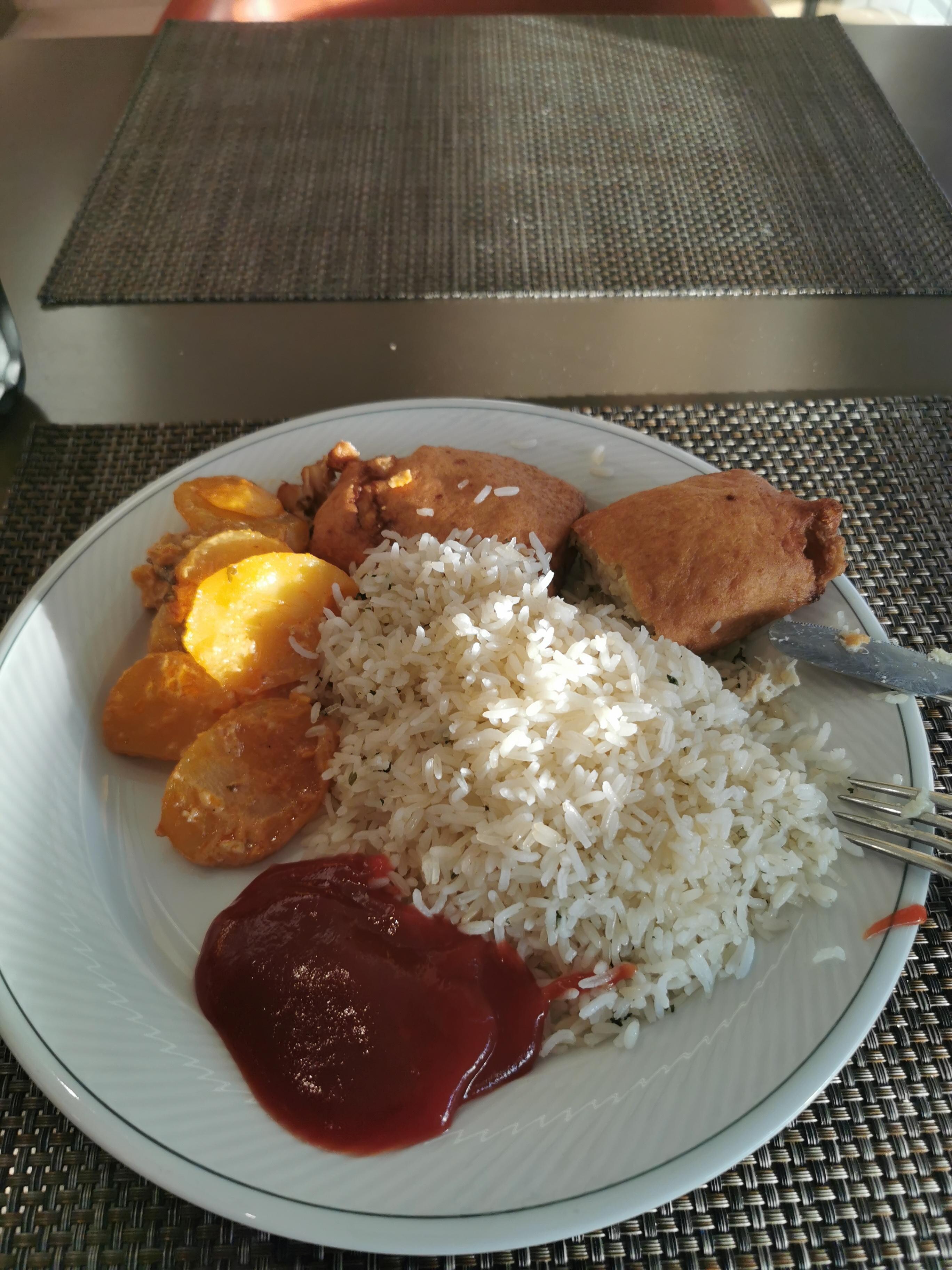 Dinner from buffet