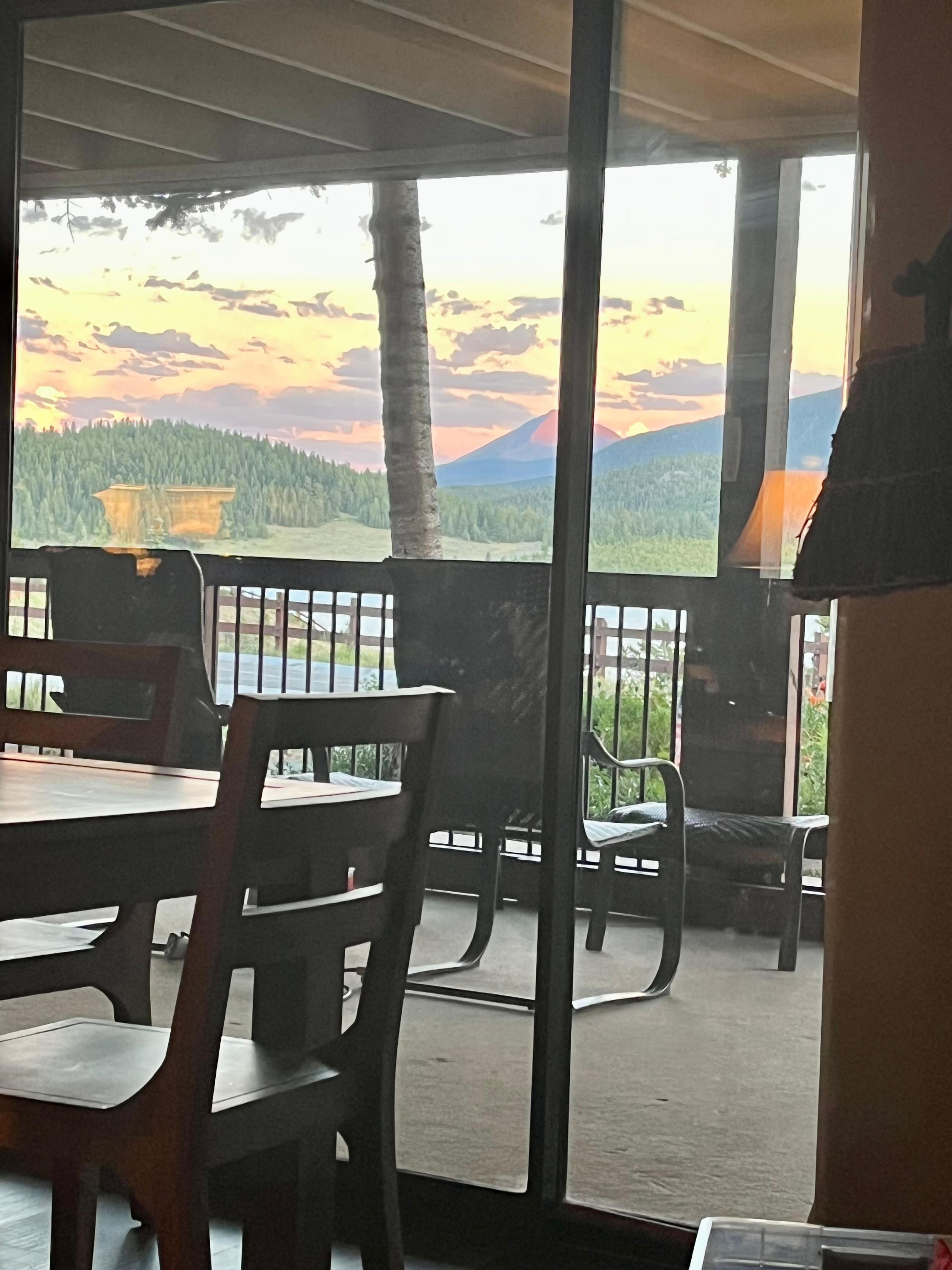 View from the living room couch!