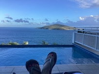 Relaxing at the pool