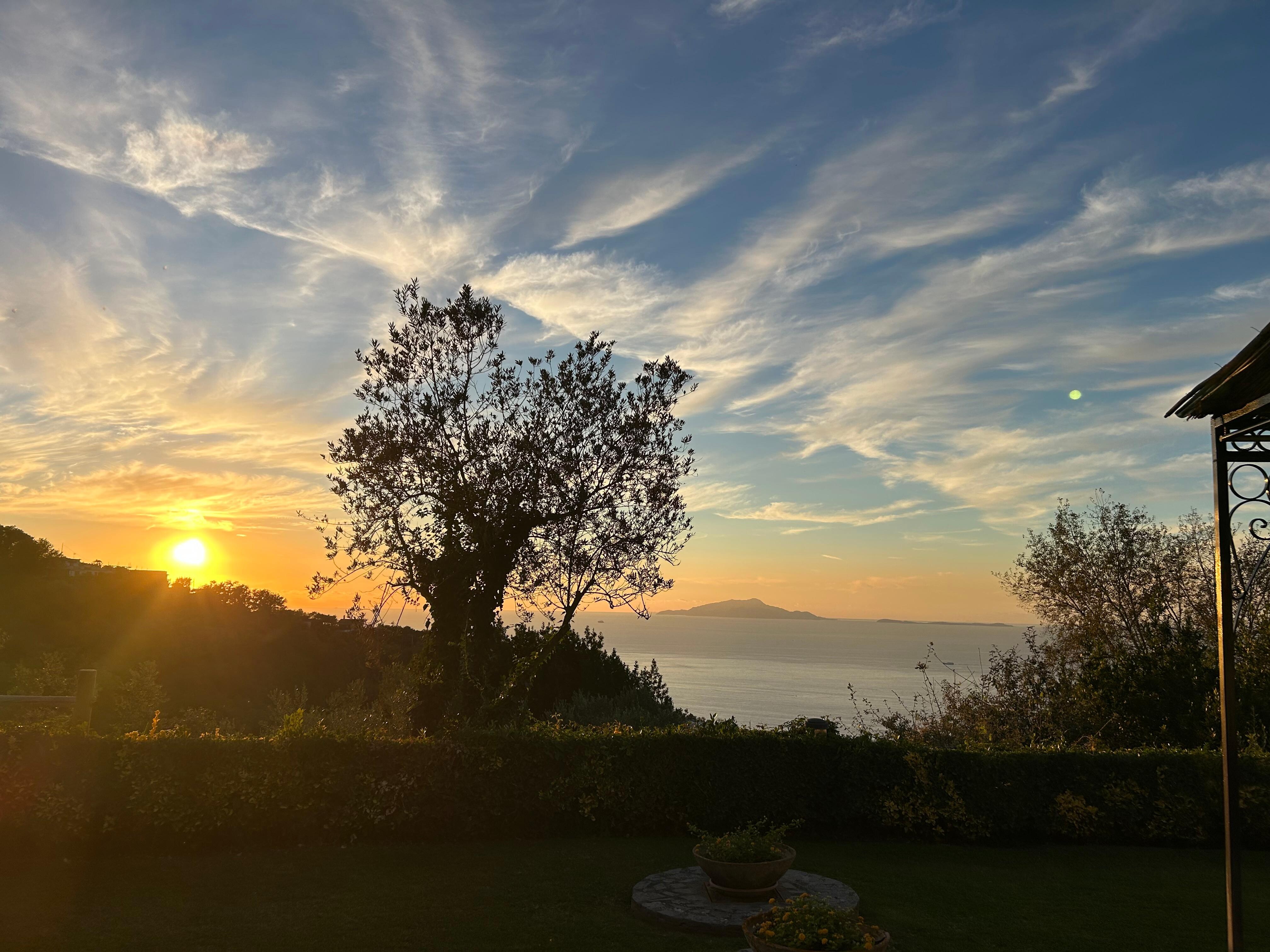 Sunset from front yard