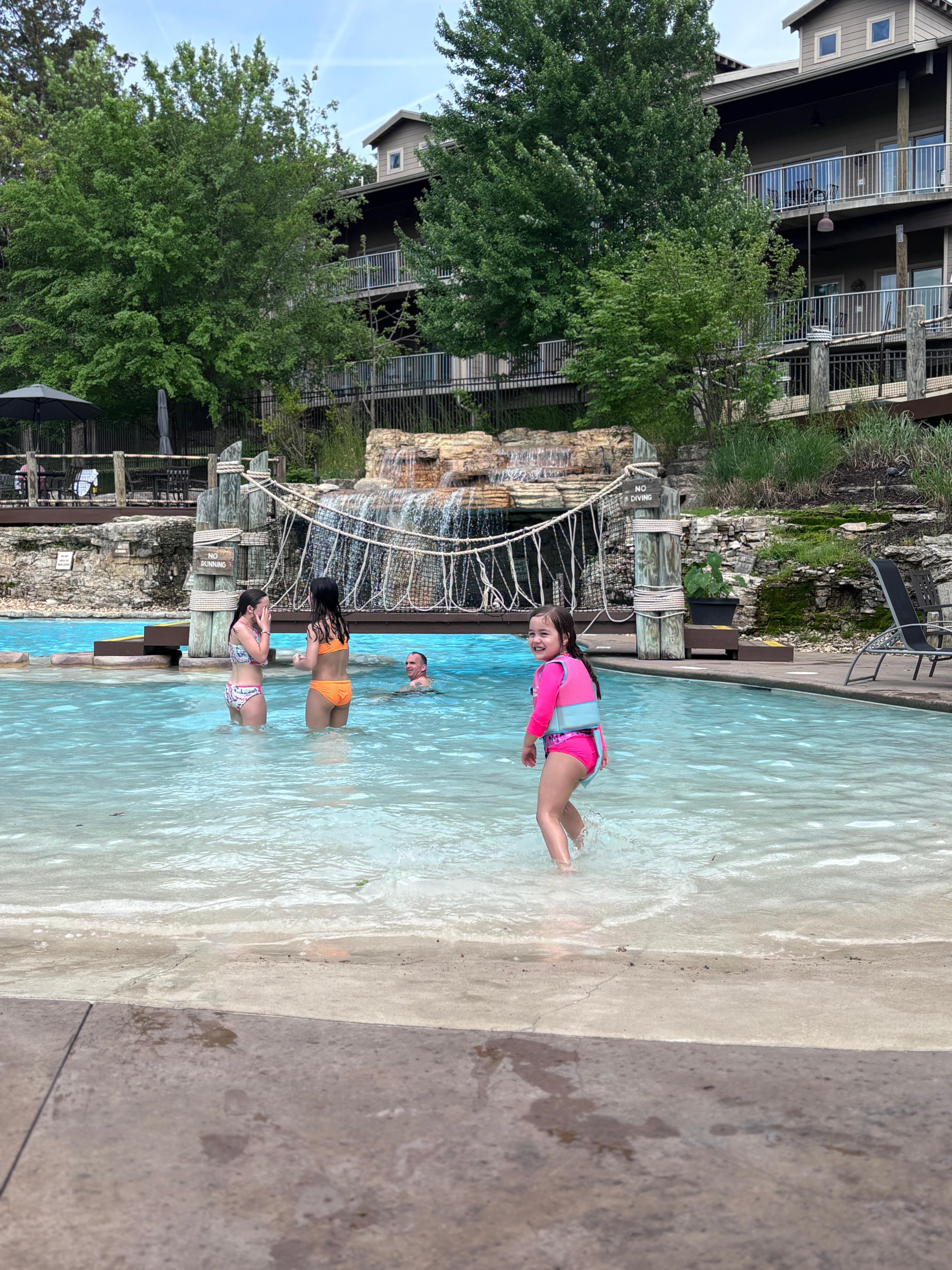 The main pool was clean and the kids had a blast on the water slide! 