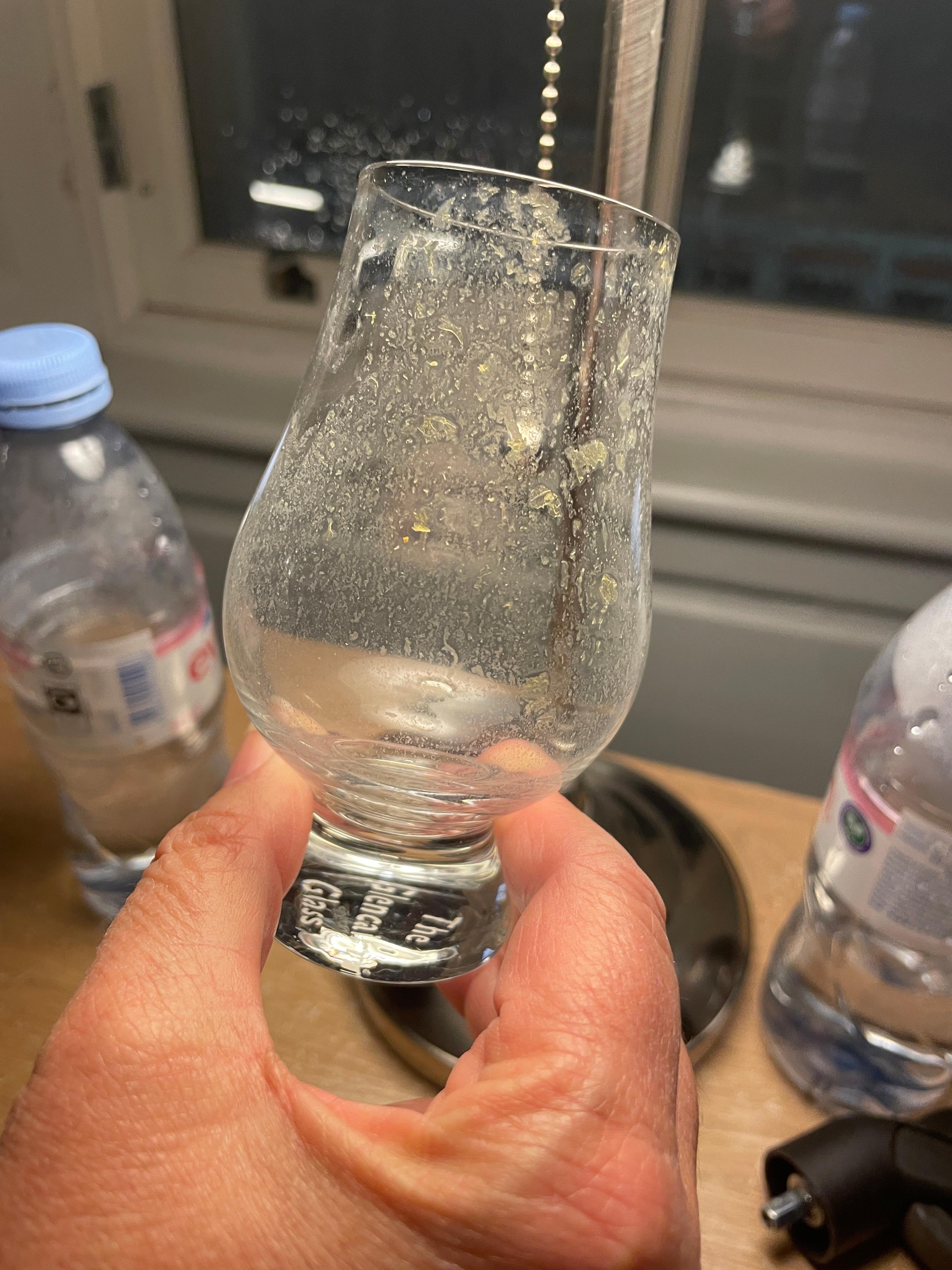 Dirty glasses left in cupboard for out use