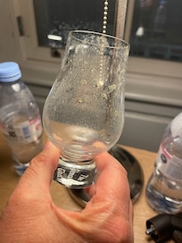 Dirty glasses left in cupboard for out use