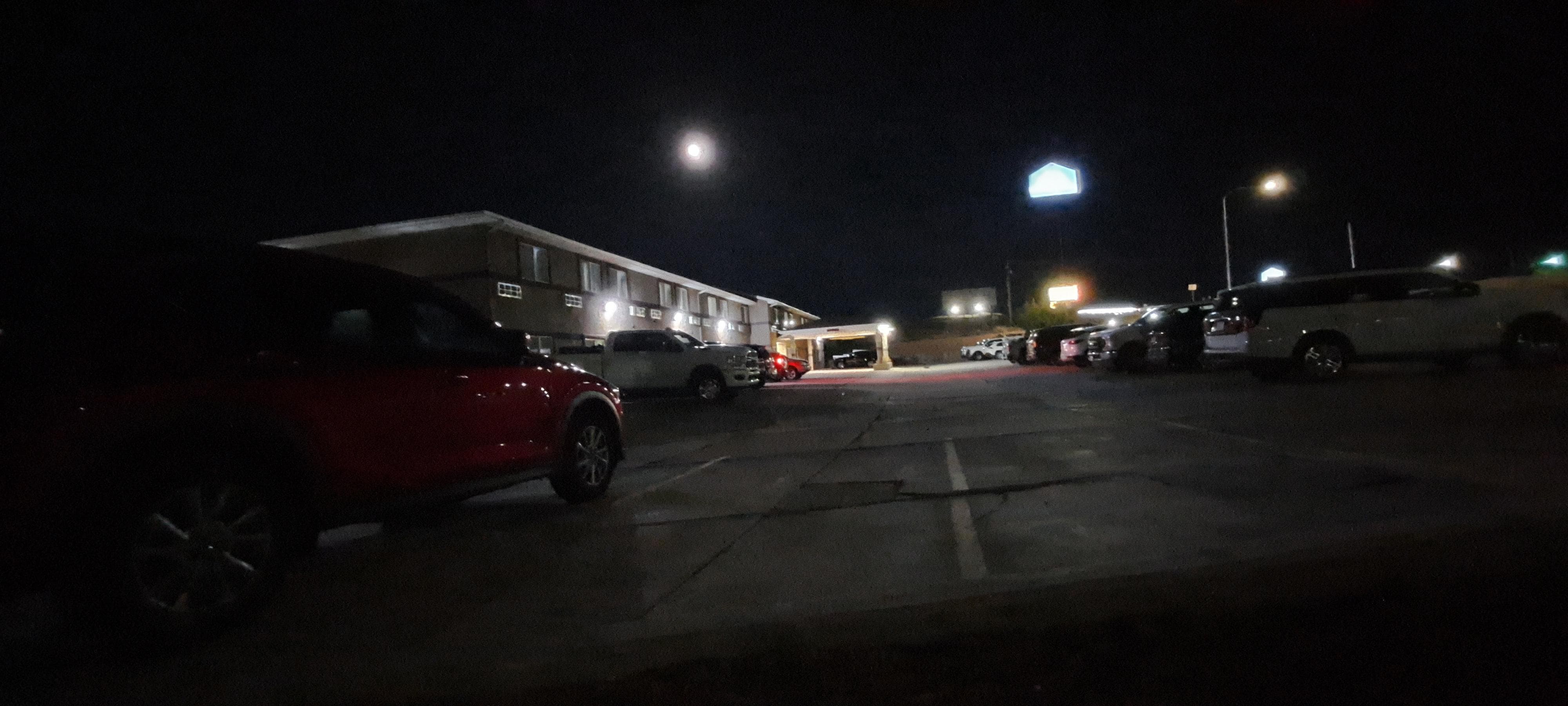 Parking lot at night 