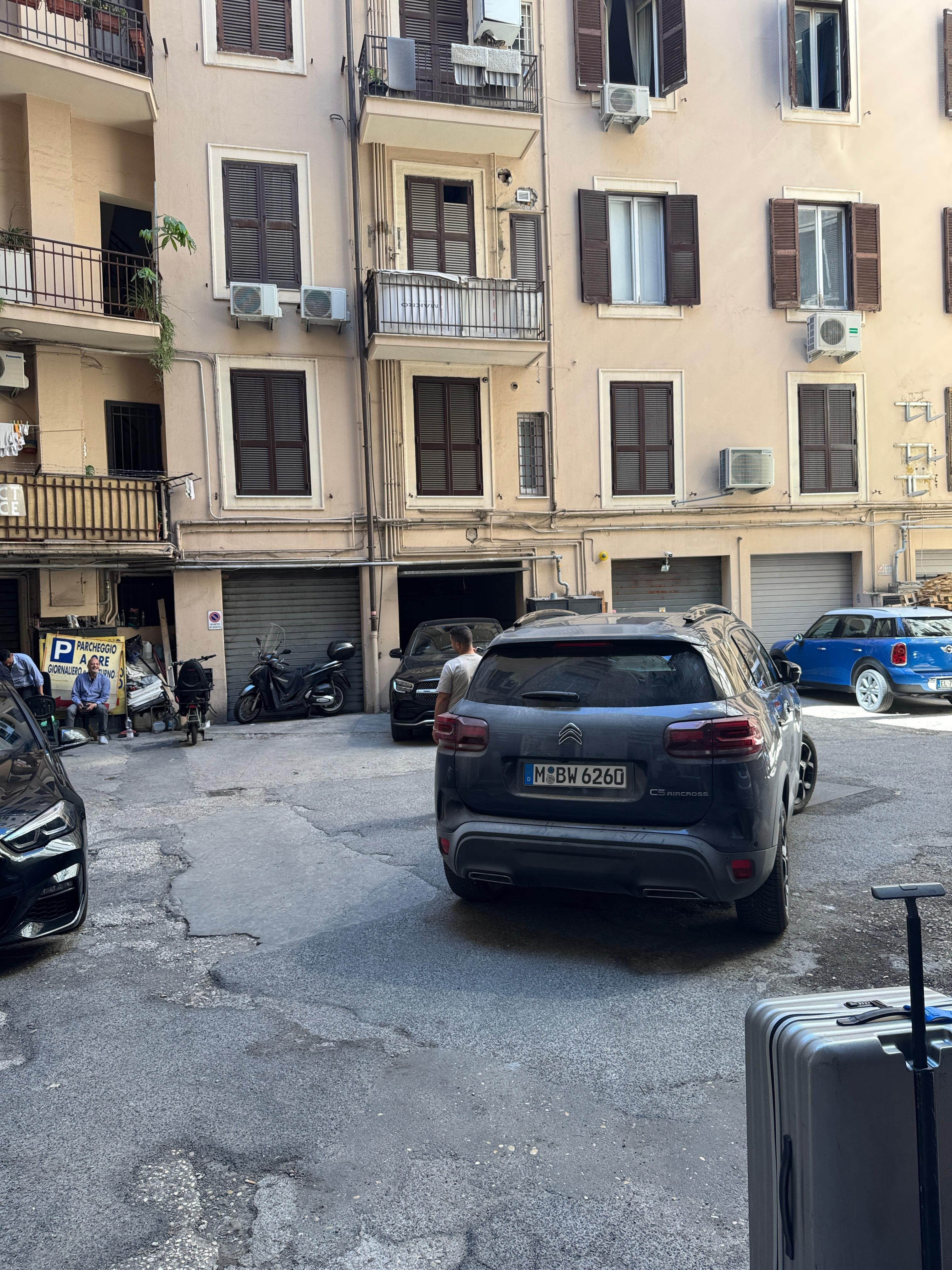 Parking across the street