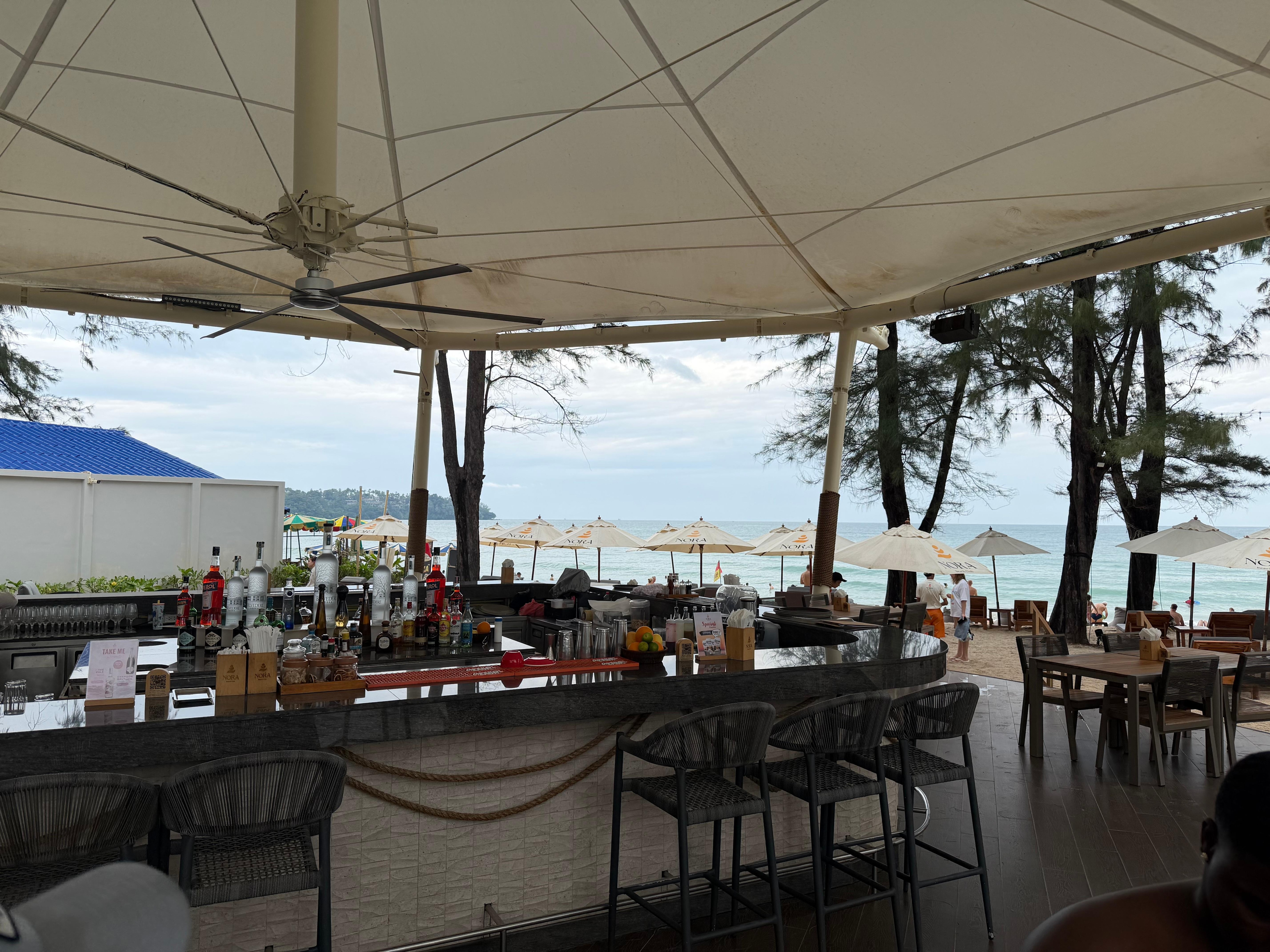 View from Nora restaurant