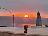 Sunset from the balcony.