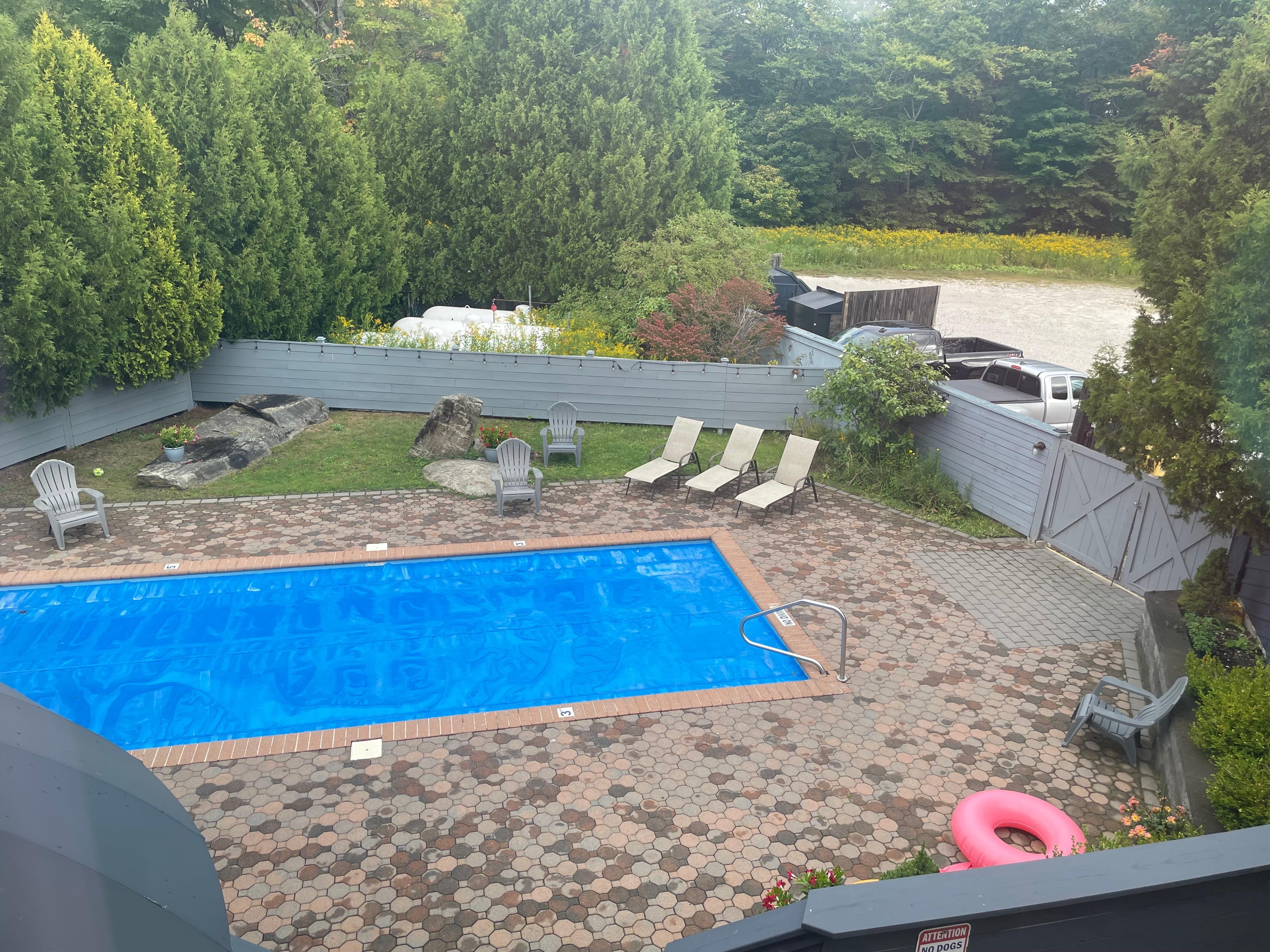 Heated saltwater pool 