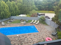 Heated saltwater pool