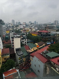 A view of Hanoi from the breakfast area
