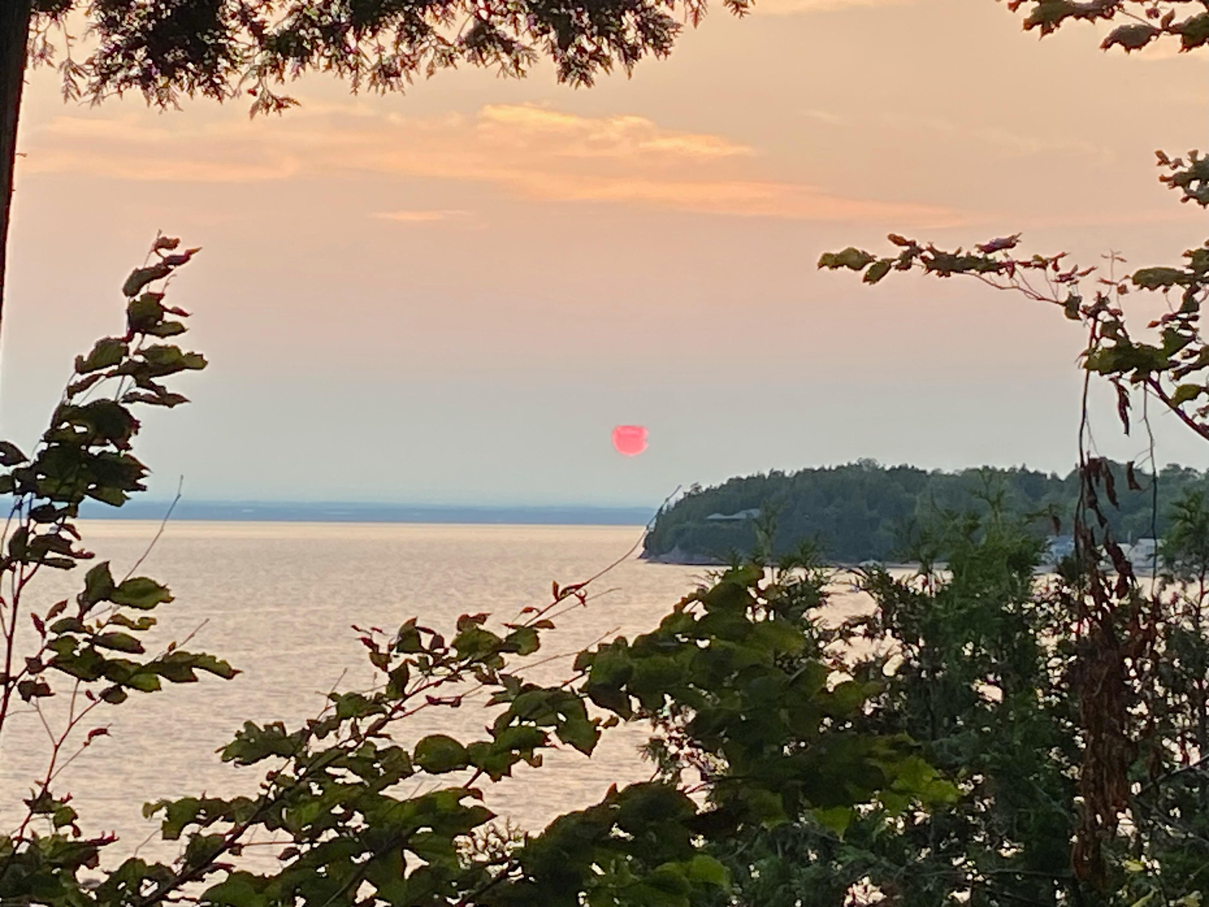 Sunset over Lake Champlain 