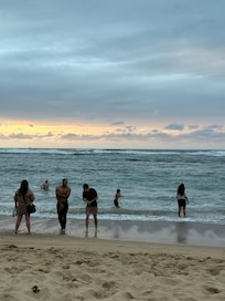 What a perk to be in town but be able to walk to a swimmable beach