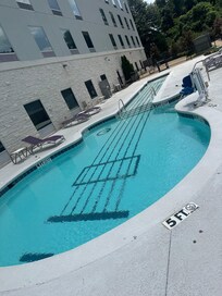 Amazing guitar shaped pool