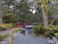 Hot tub right outside the back door.