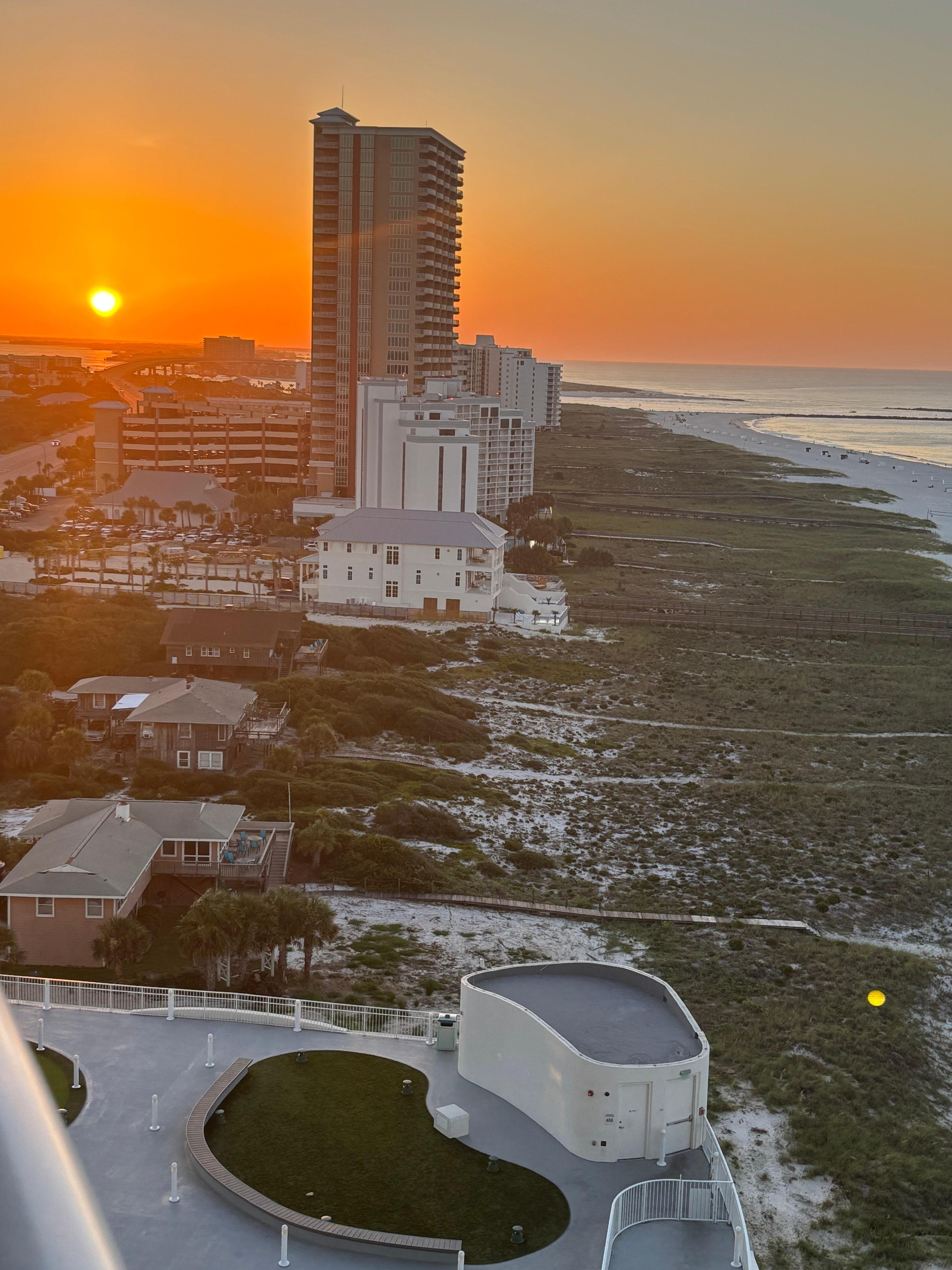 View from balcony at sunrise!
