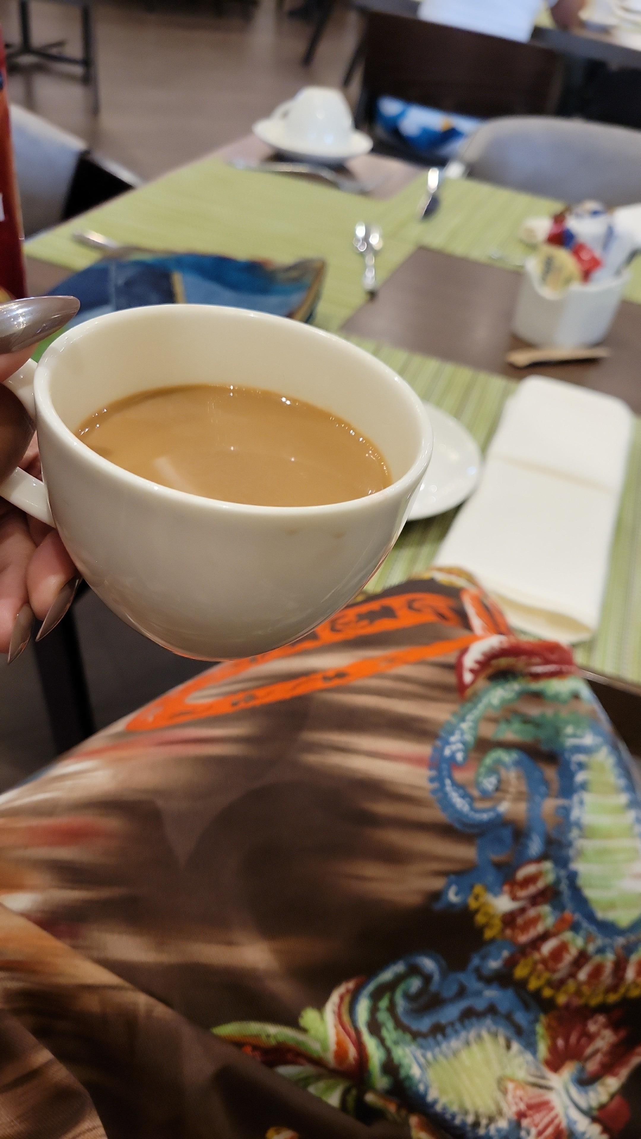 Breakfast at the hotel 