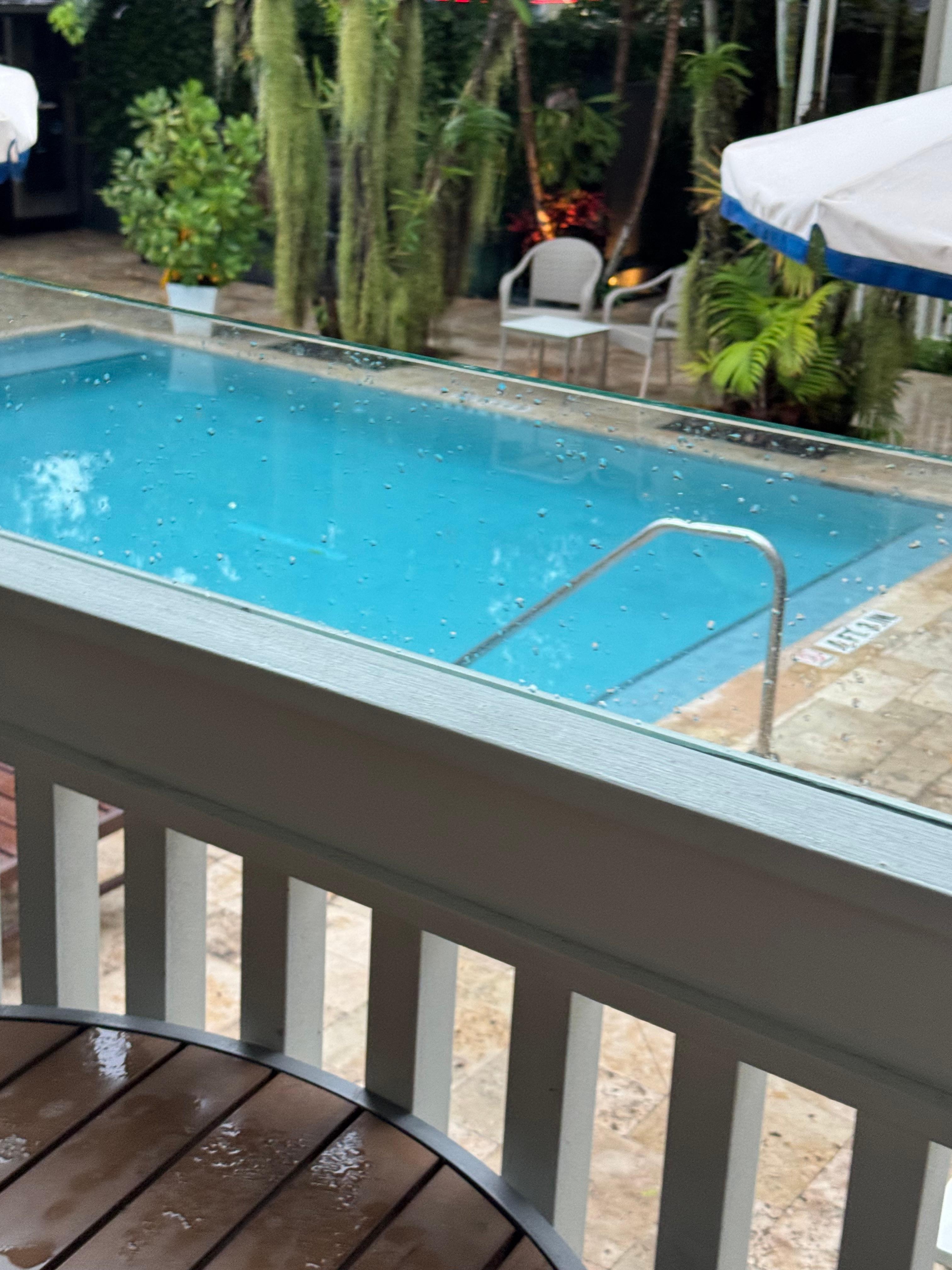 Pool view from our deck