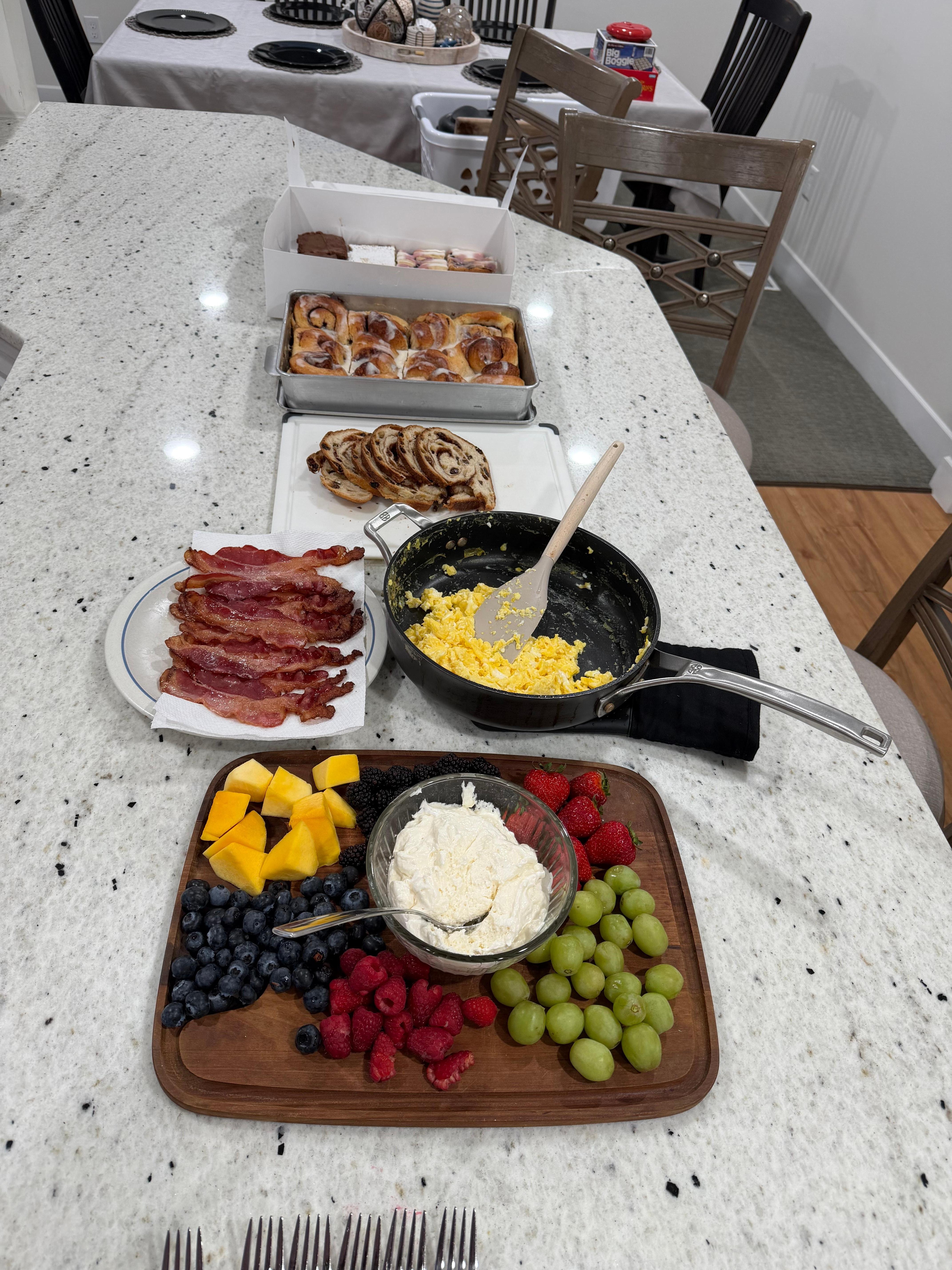 Beautiful countertops and plenty of kitchen workspace