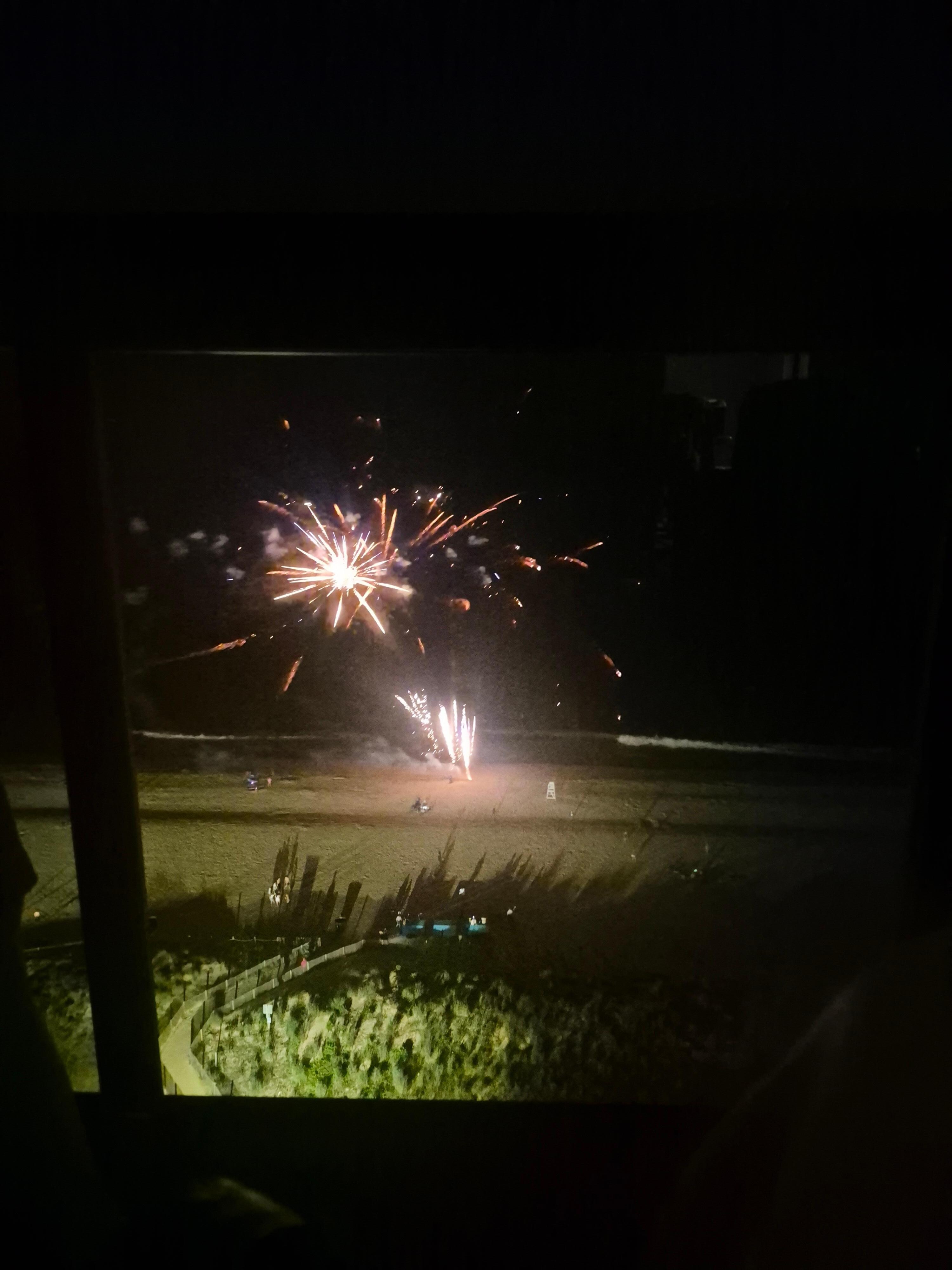 After party show from the balcony 
